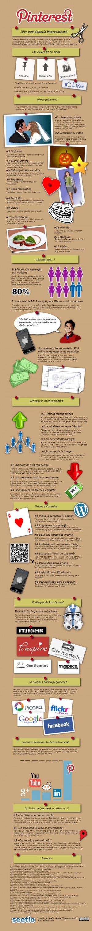 Infografía de la red social Pinterest